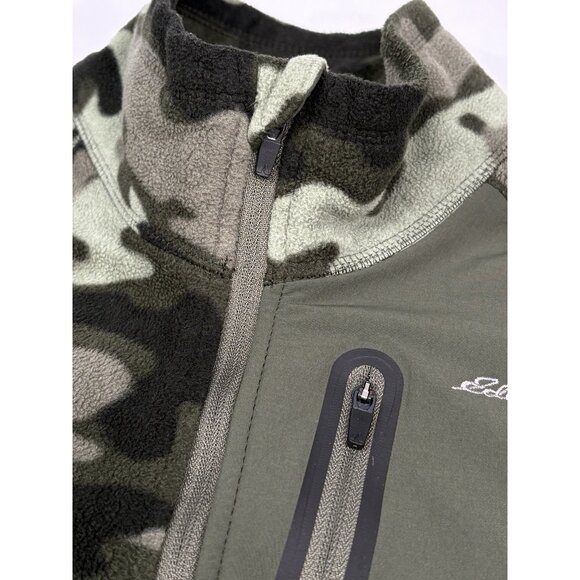 Eddie Bauer First Ascent Green Camo ¼ Zip Men’s Tall Medium Pullover Midlayer - Picture 6 of 13
